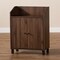 Baxton Studio Rossin 2-Door Wood Entryway Shoe Storage Cabinet with Open Shelf 153-9155 - alternate 7